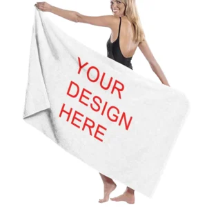 DIY Custom Digital Print Cartoon Recycled Polyester Beach Towel Quick-Dry Microfiber Gym Shower Tropical
