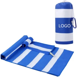 Double-Sided Plush Microfibre Absorbent Quick-Dry Towel Stripe Sublimation Print