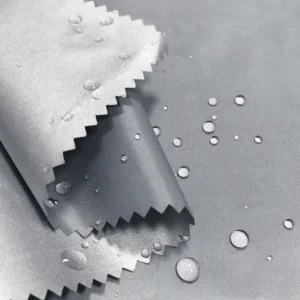Durable 100 Percent Polyester Woven PU Silver Coated Waterproof Blackout Fabric
