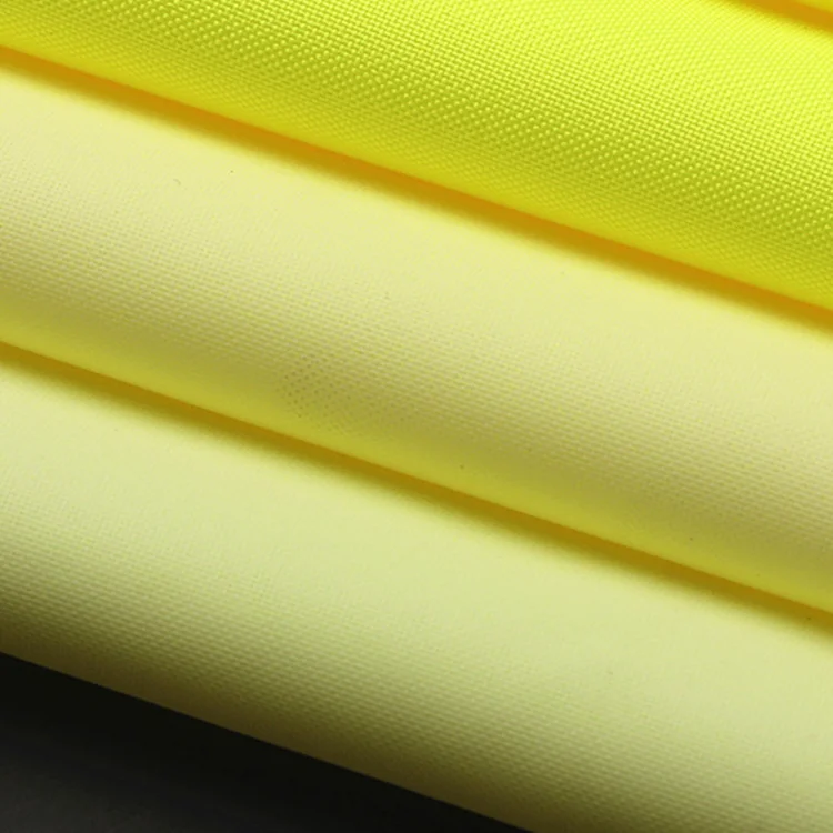 EN Certified 300D Elastic Silk DTY Oxford Coated Waterproof Fluorescent Polyester Fabric