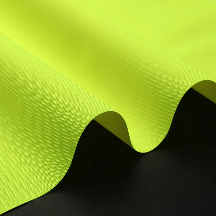 EN Certified 300D Elastic Silk DTY Oxford Coated Waterproof Fluorescent Polyester Fabric - Image 4