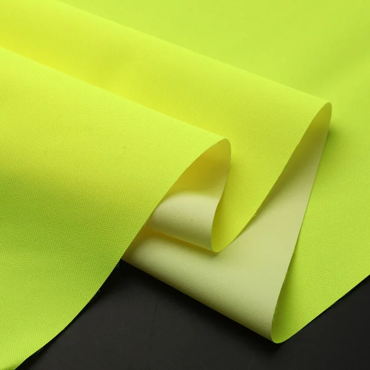 EN Certified 300D Elastic Silk DTY Oxford Coated Waterproof Fluorescent Polyester Fabric - Image 5