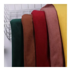 Eco-Friendly 100 Percent Polyester Microfiber Warp Woven Suede Upholstery Fabric Plain Brushed Dutch Velvet Sofa Pillow Bag