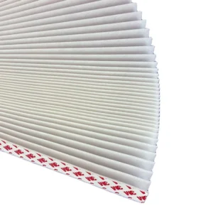 Eco-Friendly Non-Woven Pleated Blinds Built-In Pinhole Installation Simple Style Shades
