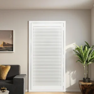 Electric PVC Hollow Louver Shutter Lightweight Blade Design Easy Installation Indoor Outdoor Air