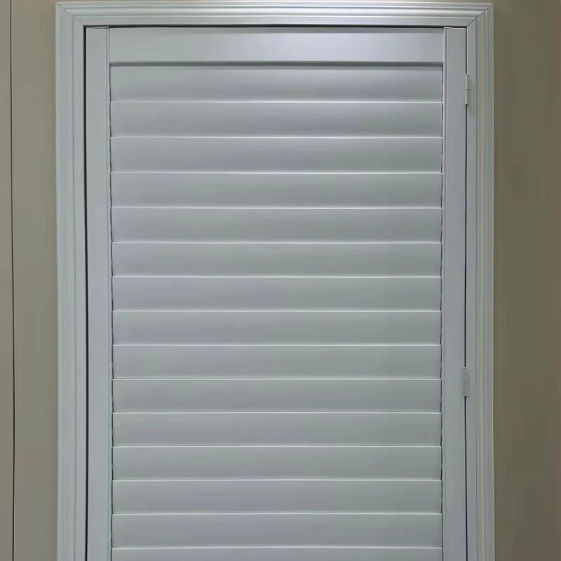 Everyday Electric Unique Hollow Louver Shutter Built-in PVC and Wood Material