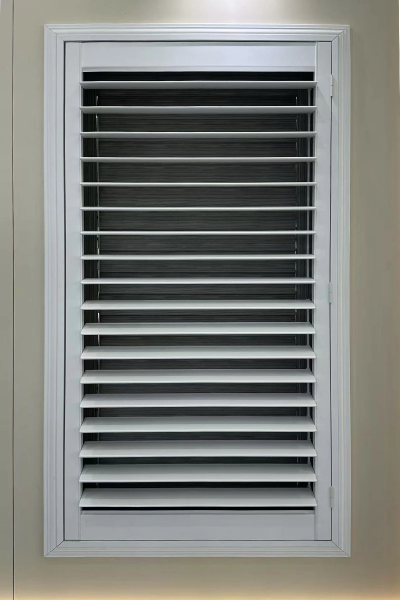 Everyday Electric Unique Hollow Louver Shutter Built-in PVC and Wood Material - Image 2