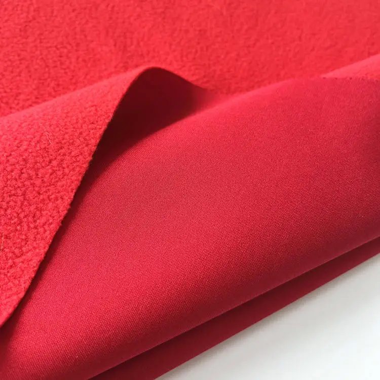 Extra Heavy Soft Shell Fabric 4-Way Stretch Double-Faced Polyester Sherpa 300D - Image 4