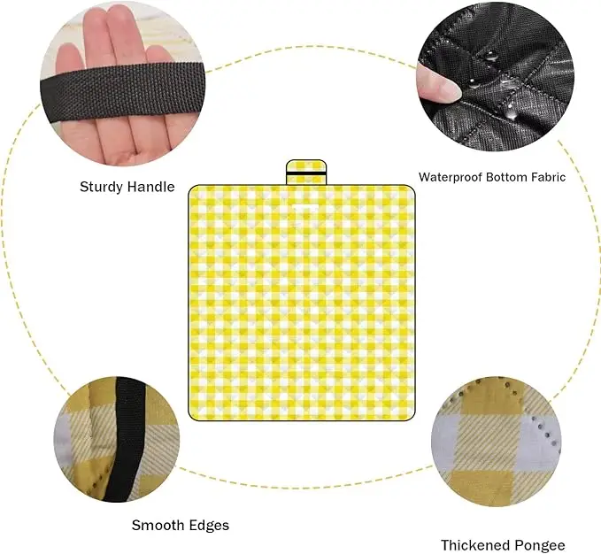Extra Large Foldable Picnic Mat for Outdoor Concerts and Tailgates - Image 2