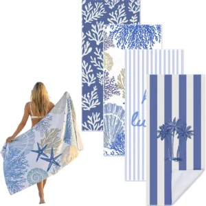 Extra Large Magnetic Antimicrobial Microfiber Bath Towel Custom Quick Dry Absorbent All-Season