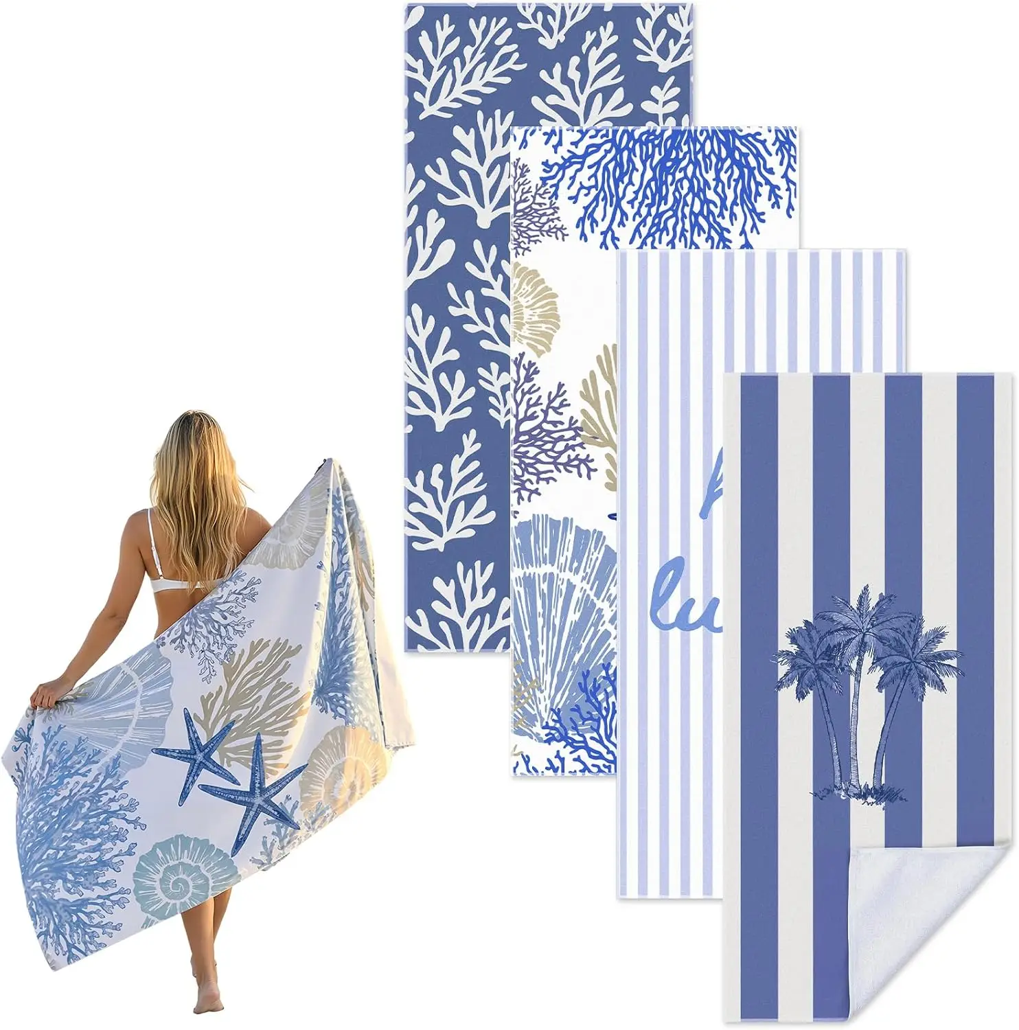 Extra Large Magnetic Antimicrobial Microfiber Bath Towel Custom Quick Dry Absorbent All-Season