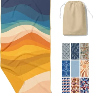 Extra Large Microfiber Towel Quick Dry Absorbent Antimicrobial Magnetic Camping Gym Beach