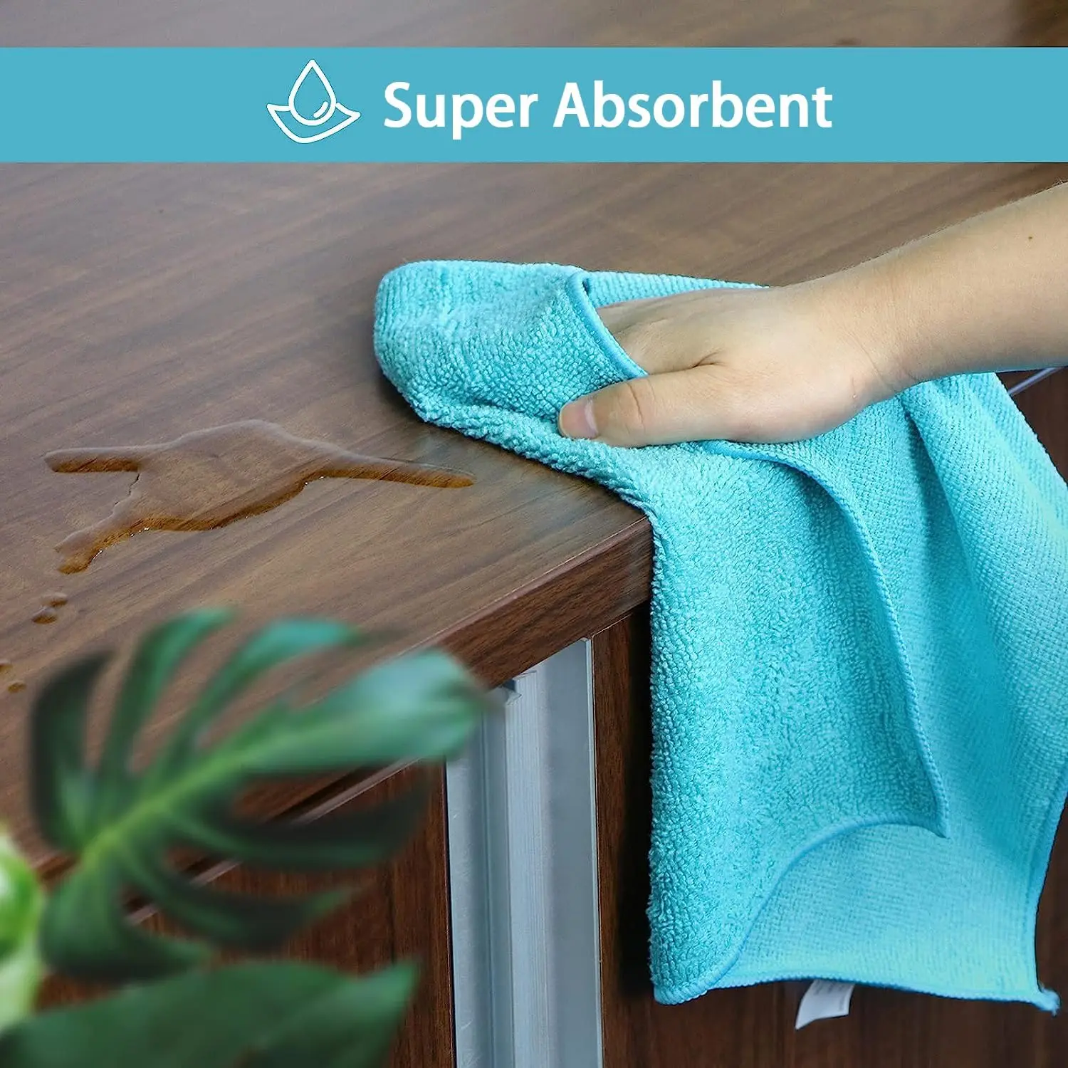 Factory 80 Percent Polyester 20 Percent Polyamide Microfiber Cleaning Cloth Water-Absorbed Towel - Image 4