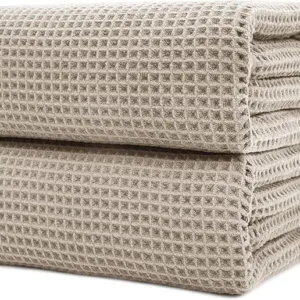 Factory Direct Microfiber Waffle Beach Towel Wrap Quick Dry Antimicrobial Oversize