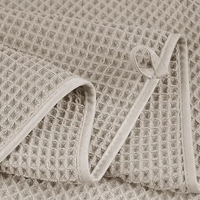 Factory Direct Microfiber Waffle Beach Towel Wrap Quick Dry Antimicrobial Oversize - Image 3