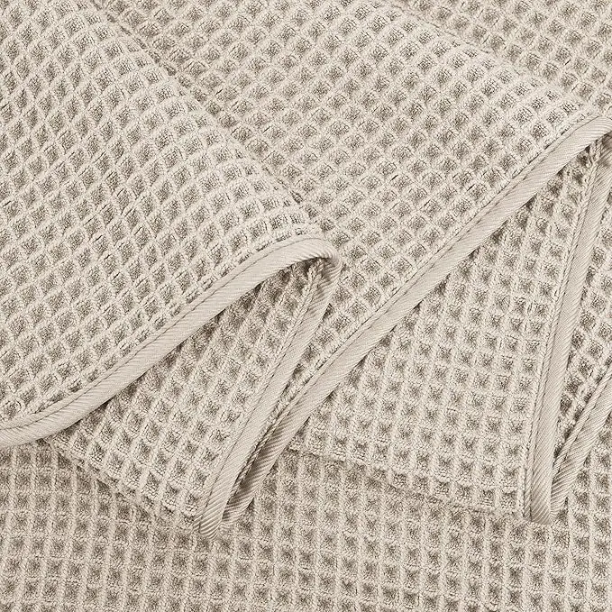 Factory Direct Microfiber Waffle Beach Towel Wrap Quick Dry Antimicrobial Oversize - Image 4