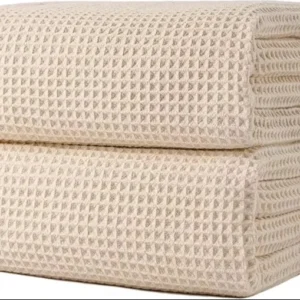 Factory Direct OEM Microfiber Waffle Beach Towel Wrap Quick Dry Antimicrobial Oversize