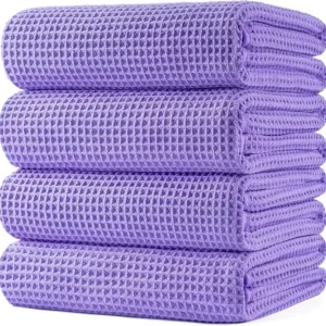 Factory Direct OEM Microfiber Waffle Beach Towel Wrap Quick Dry Antimicrobial Oversize