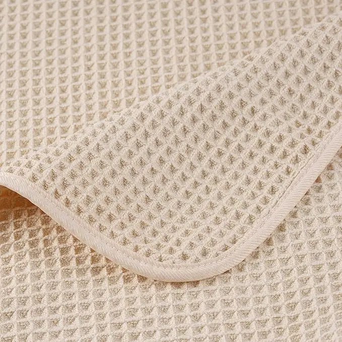 Factory Direct OEM Microfiber Waffle Beach Towel Wrap Quick Dry Antimicrobial Oversize - Image 2