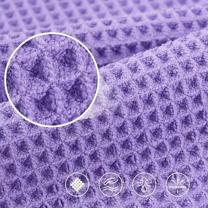 Factory Direct OEM Microfiber Waffle Beach Towel Wrap Quick Dry Antimicrobial Oversize - Image 4