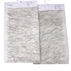 Faux Fox Fur Bonded Suede Fabric Sherpa Plush for Mink Coat Shoe Lining
