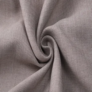 Flame Retardant 280cm Polyester Twill Curtain Fabric Blackout Linen Woven Style