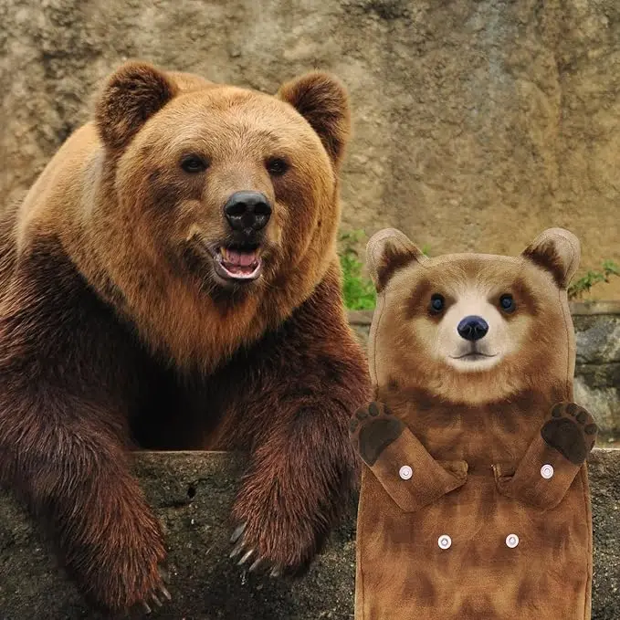 Funny Bear Microfiber Hand Towels Eco-Friendly Super Absorbent Soft Cute Hanging - Image 4