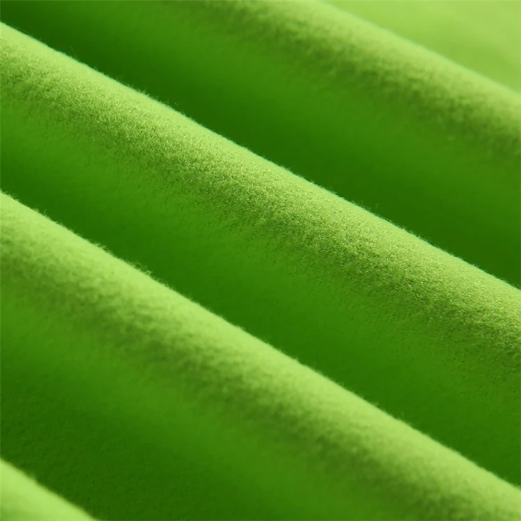 Green Woven Microfiber Suede Towel Fabric Quick-Dry Absorbent Eco-Friendly Lightweight - Image 4