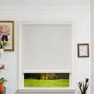 Handmade Pinhole Fabric Shade Blinds White Black Eco-Friendly UV Blocking