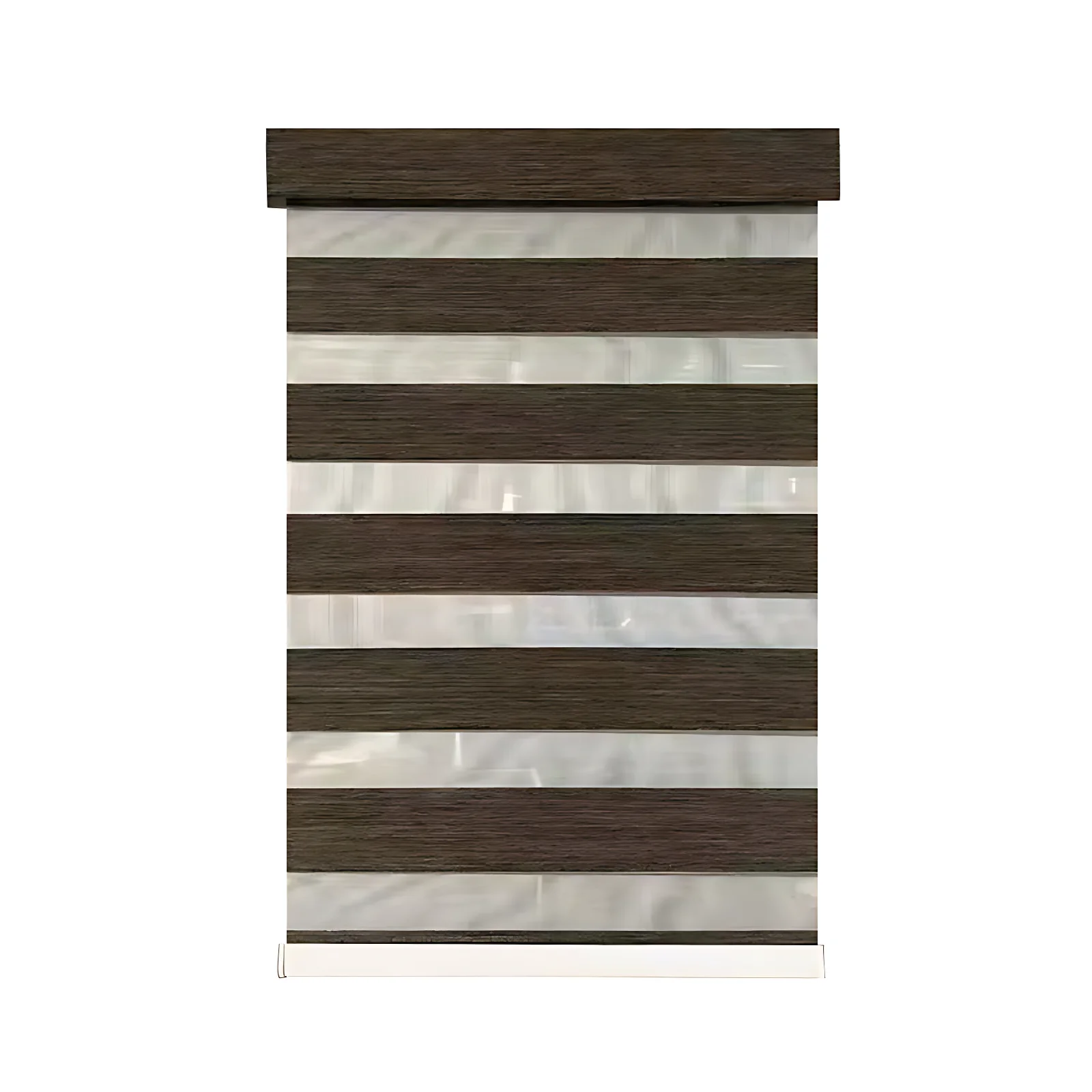 Handmade Polyester Zebra Window Blinds Dual Layer UV Blocking Light Control Energy Saving Curtain - Image 2