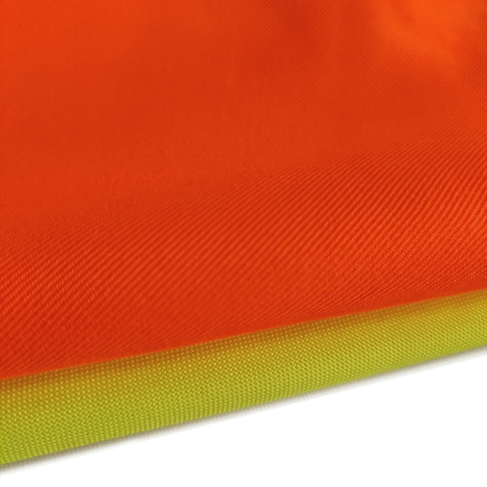 High Quality 300D Polyester DTY Fluorescent Yellow Waterproof PU Coated Oxford Fabric for Jackets - Image 3