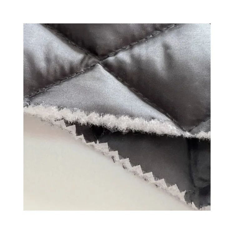 High Quality Woven 100 Percent Polyester Breathable Lightweight Quilted Taffeta Fabric Jackets
