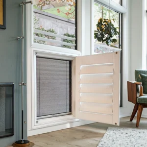 Horizontal Anti-Mosquito Window Shutters Durable Outdoor Screen for Summer