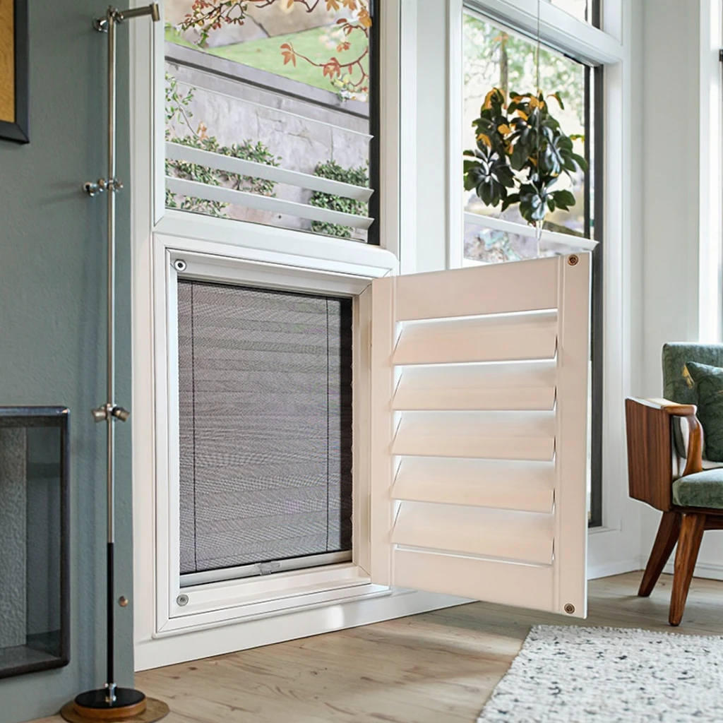 Horizontal Anti-Mosquito Window Shutters Durable Outdoor Screen for Summer