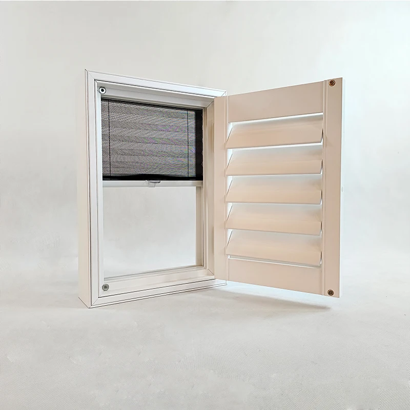 Horizontal Anti-Mosquito Window Shutters Durable Outdoor Screen for Summer - Image 2