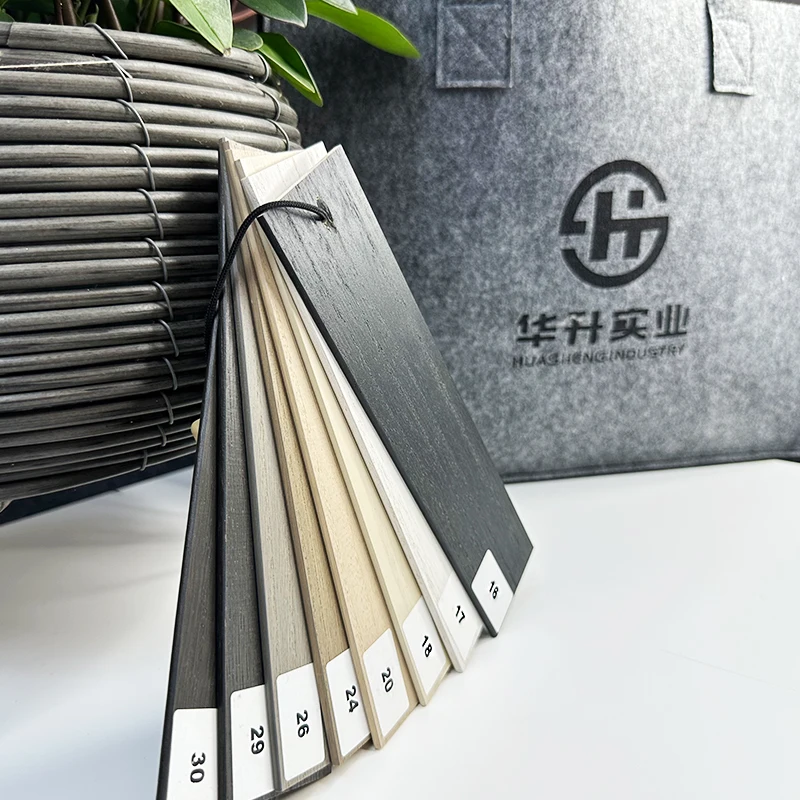 Huasheng 2025 Matte Wooden Blinds Easy-Install Built-In Horizontal Plain for Offices Hotels - Image 2