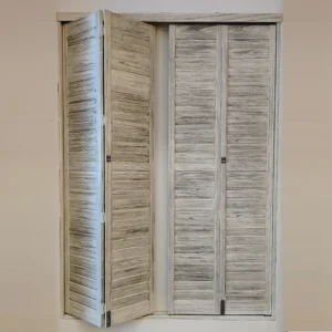 Huasheng Ashwood Shutter Bi-fold Window for Large French Window Custom Color Options