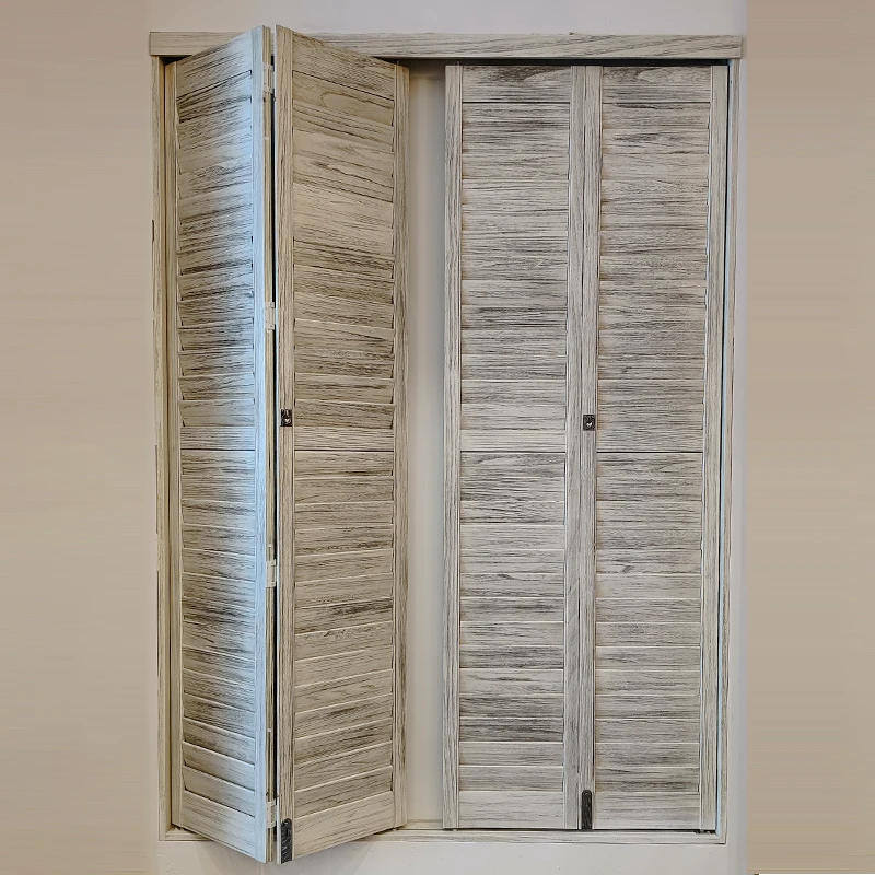 Huasheng Ashwood Shutter Bi-fold Window for Large French Window Custom Color Options