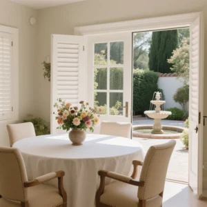 Huasheng Built-In Track Shutters Paulownia Eco-Friendly UV Blocking Fireproof Waterproof