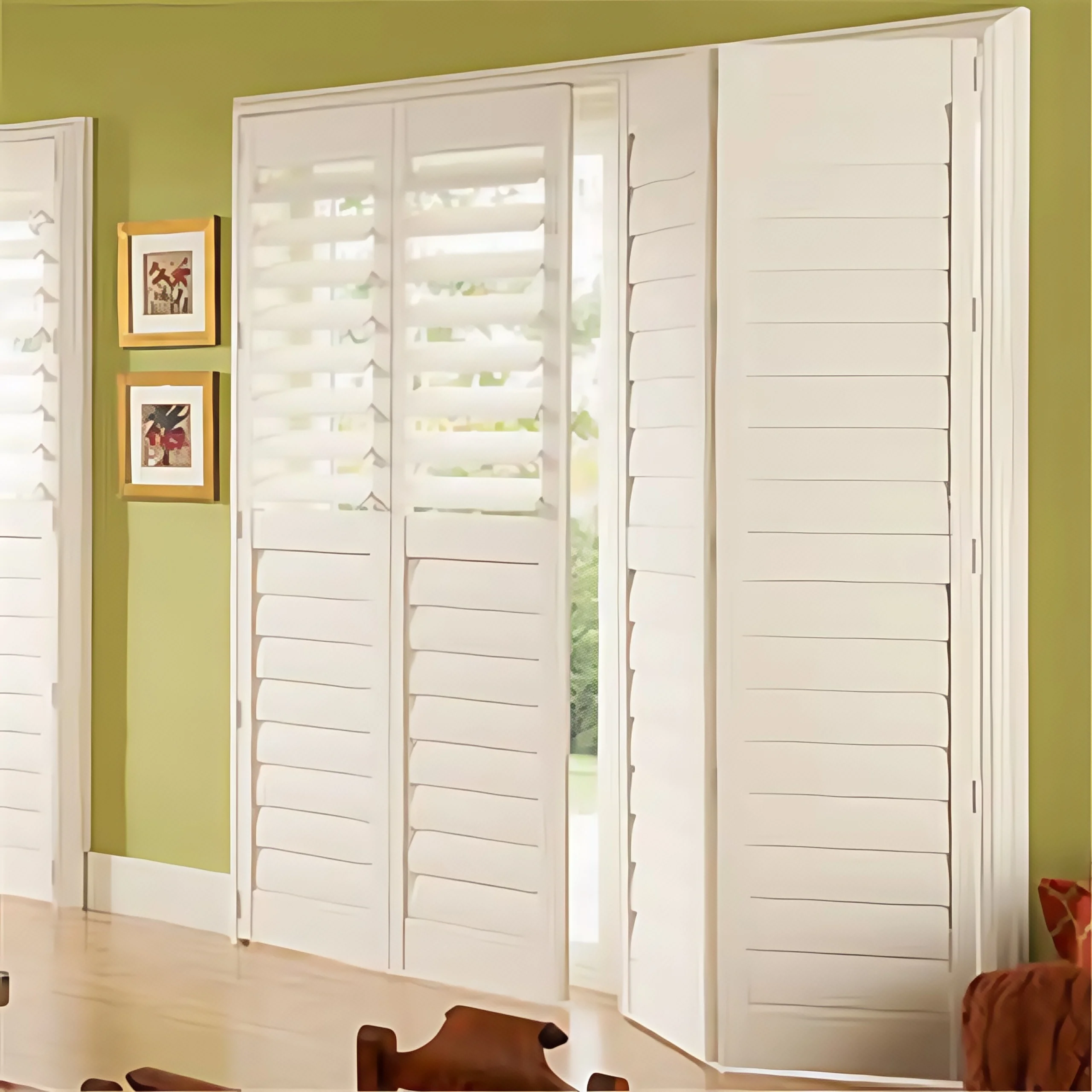 Huasheng Custom Built-In Paulownia Wood Shutter UV Blocking Eco-Friendly Design - Image 2