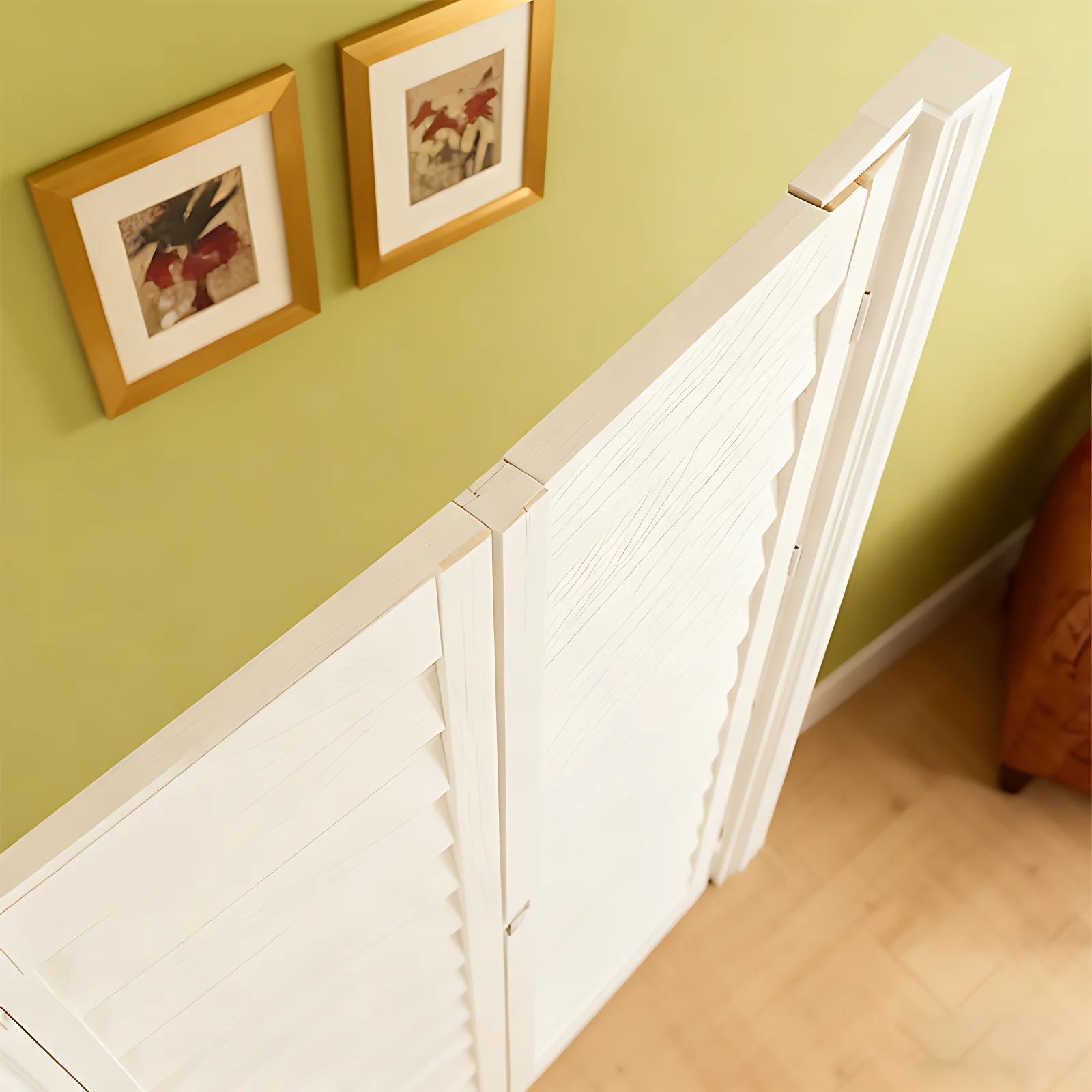 Huasheng Custom Built-In Paulownia Wood Shutter UV Blocking Eco-Friendly Design - Image 3