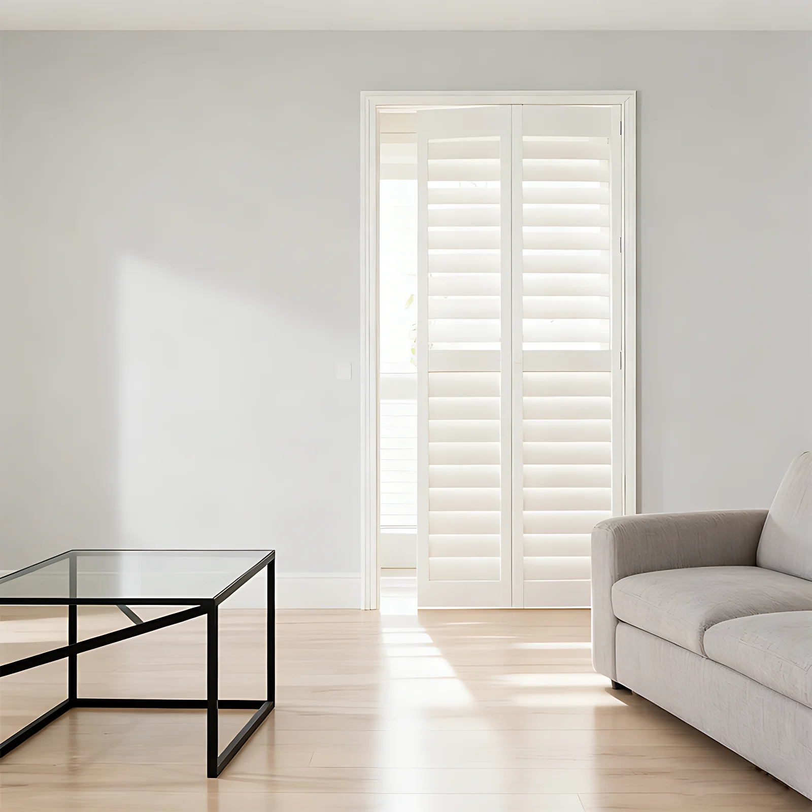 Huasheng Custom Built-In Paulownia Wood Shutter UV Blocking Eco-Friendly Design - Image 4