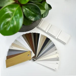 Huasheng Customizable Color Card Blinds 2025 Wood Built-in Shading for Hotels Offices