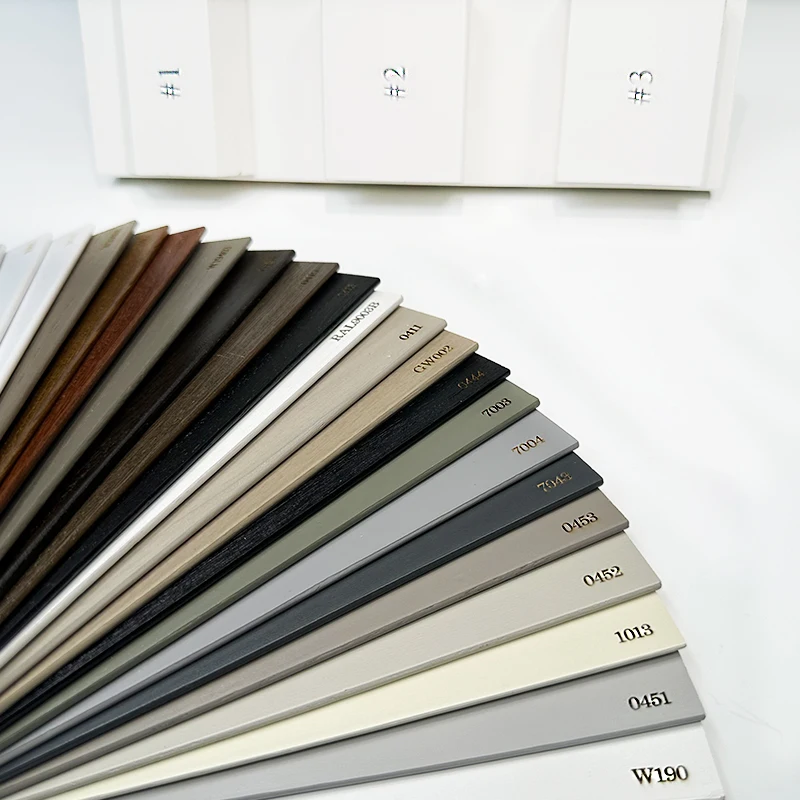 Huasheng Customizable Color Card Blinds 2025 Wood Built-in Shading for Hotels Offices - Image 6