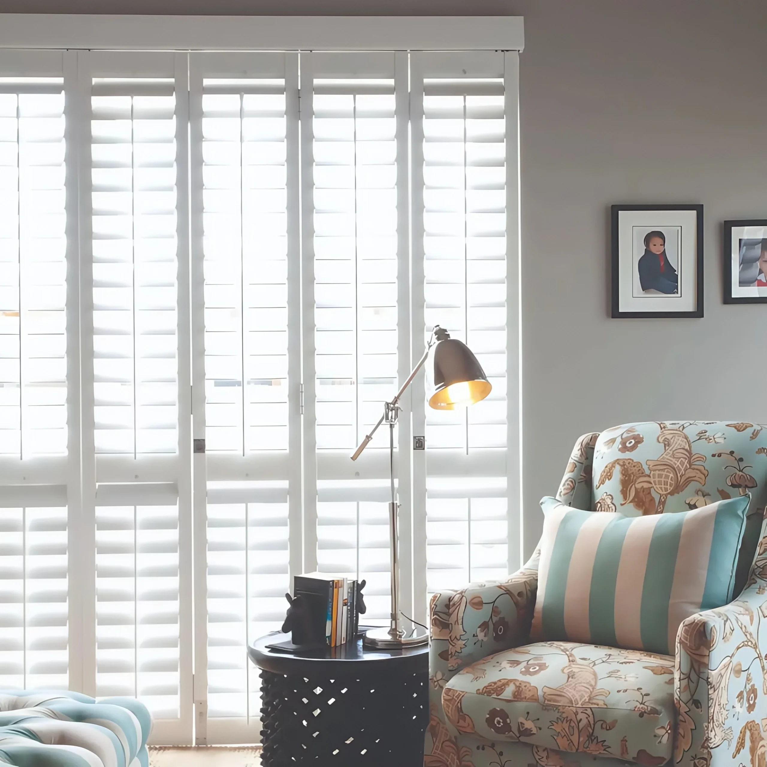 Huasheng Eco-Friendly Wooden PVC Plantation Shutter Factory Direct Horizontal 2 Year
