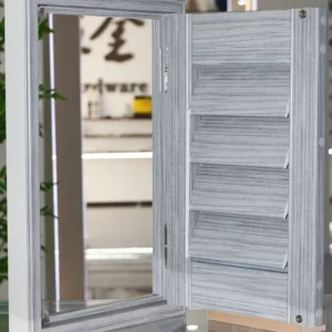 Huasheng Electric Window PVC Powder Coating Shutter Components Built-in Heat Transfer Printing