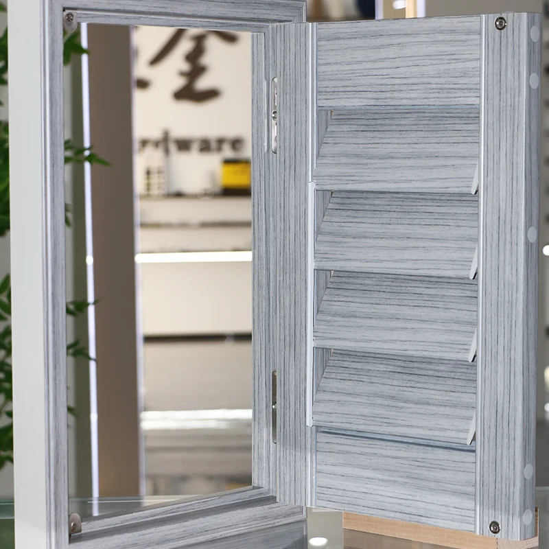 Huasheng Electric Window PVC Powder Coating Shutter Components Built-in Heat Transfer Printing