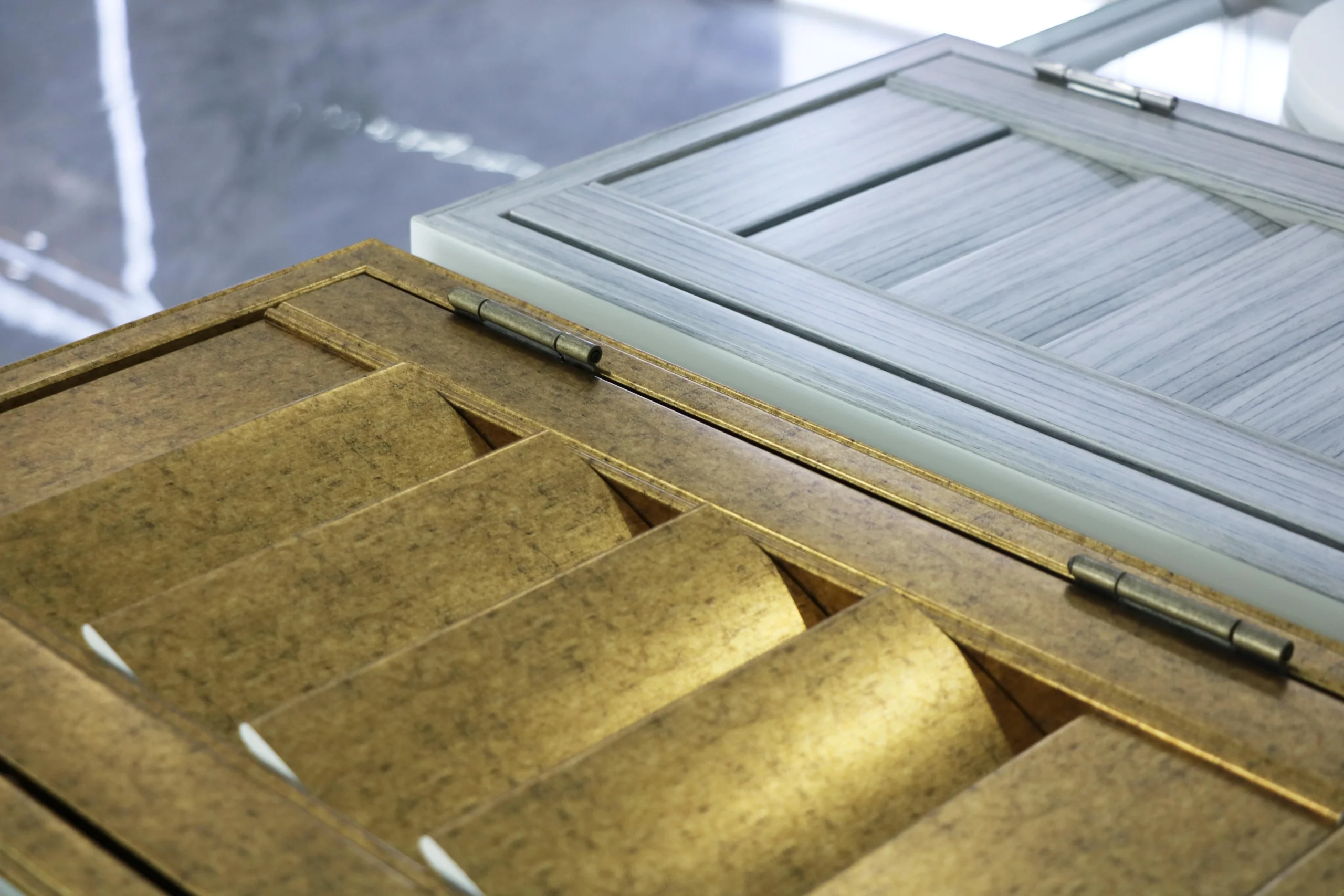 Huasheng Electric Window PVC Powder Coating Shutter Components Built-in Heat Transfer Printing - Image 5