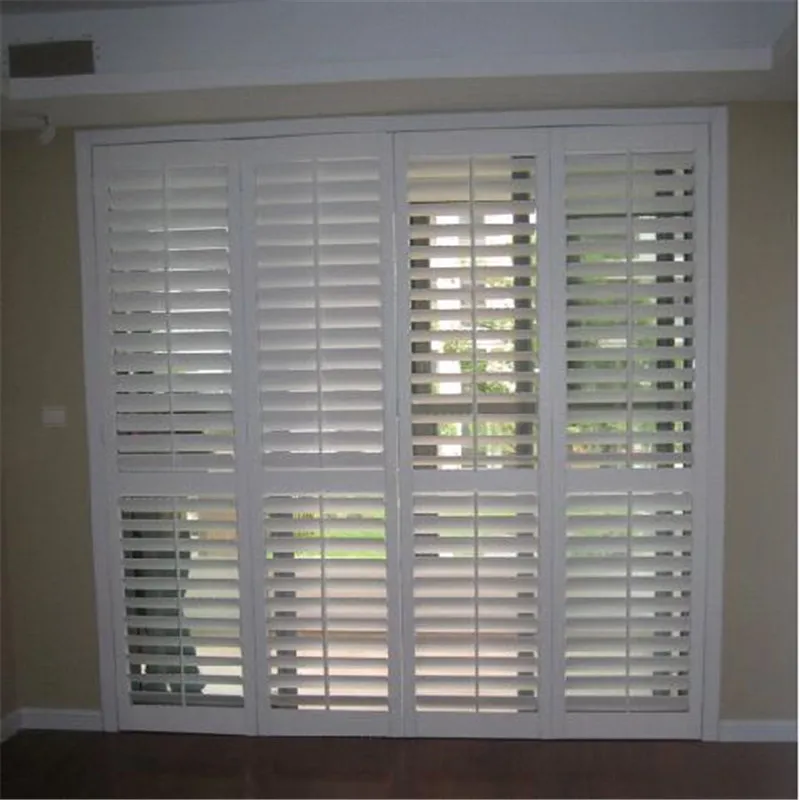 Huasheng Factory Horizontal Modern Hotel Folding Plantation Shutter Window Custom Eco-Friendly Durable - Image 2
