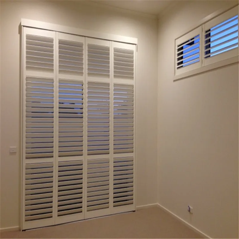 Huasheng Factory Horizontal Modern Hotel Folding Plantation Shutter Window Custom Eco-Friendly Durable - Image 3